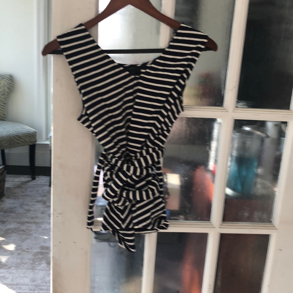 J crew sleeveless wrap peplum top
